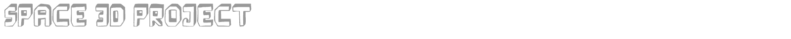 Space 3D Project font preview